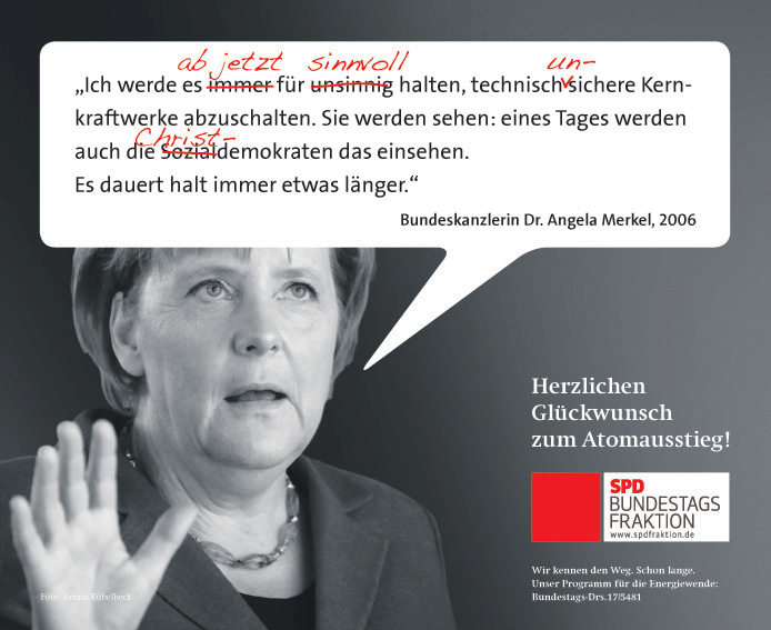 Anzeige der SPD-Bundestagsfraktion